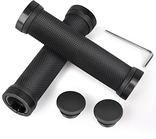 HASAGEI Fahrradgriffe rutschfeste Gummi Ergonomisch Wasserbeständige Fahrrad Griffe/Lenkergriffe aus Weichem Lenkergriffe für MTB, Scooter (Schwarz)