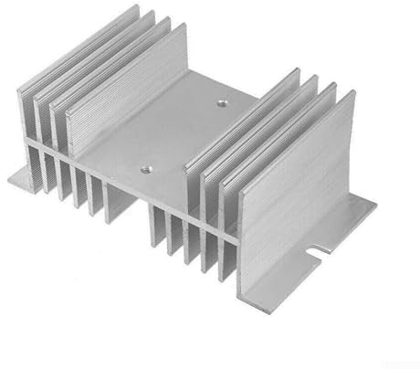 Whychstore Radiateur en Aluminium 10-100 A pour Relais SSR à Semi-conducteurs, Montage en Châssis, Dissipateur Thermique pour SSR, L6A0V936ED45679YWQZYT7OKFKF2U