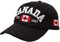 2024 – Kanada Baseball Cap Canada Day bestickt Ahornblatt-Flagge verstellbare Mütze extra große Mütze, Schwarz , One size