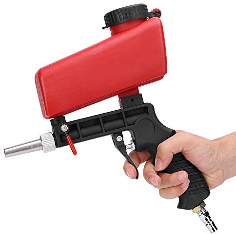 Sabbiatrice Pneumatica - Sabbiatrice Industriale Portatile, Pistola a Spruzzo Ad Alta Pressione Regolabile, Adatta per Lucidatura di Metalli e Rimozione di Ruggine