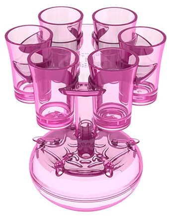 GjnjfdF Distributeur de verres à liqueur en acrylique - Distributeur de vin en acrylique imitation verre - Distributeur de liquide avec bouchon pour vin, jus, bière