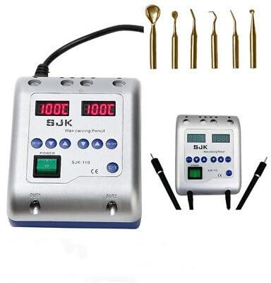 Machine à cire électrique numérique, 20 W 2 A, 6 pointes de cire, couteau à cire électrique, couteau à découper 50-200 °C, couteau à découper, couteau à cire