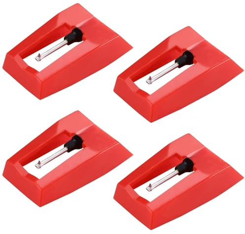 Lot de 4 aiguilles pour tourne-disque, aiguilles de rechange universelles pour tourne-disque, aiguilles de rechange, stylet diamant de rechange pour tourne-disque vinyle, LP vintage, phonographe