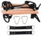 VICASKY Outdoor-Kletterleiter aus Holz springen Barren Klettergerüst Spielplatz Outdoor draußen playland kletterndes Kinderleiter Black