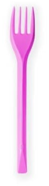 20/80 FORCHETTE riutilizzabili VARI COLORI posate colorate 17cm per cerimonie feste compleanno party Forchette colorate (20 Pezzi FUCSIA)