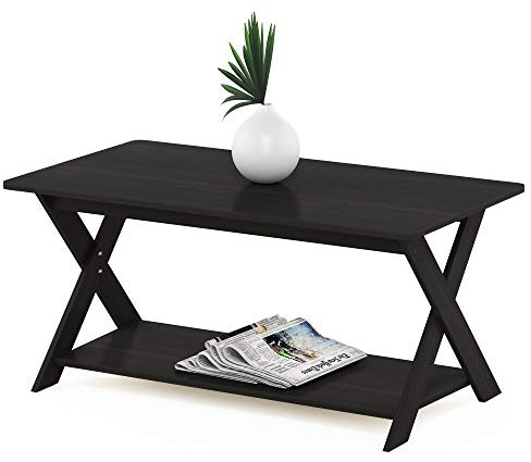 Furinno Modern Simplistic Tavolo da caffè, Legno, Nero (Espresso)