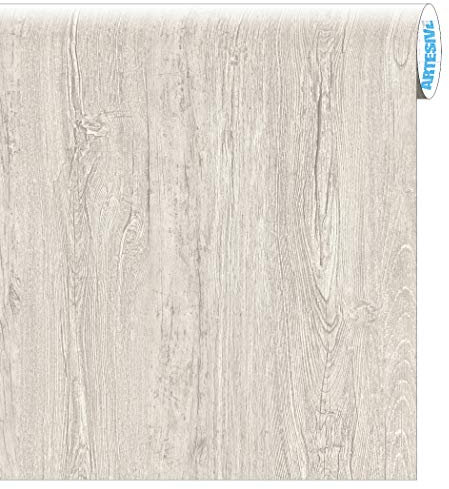 ARTESIVE WD-026 Olmo Grigio larg. 60 cm AL METRO LINEARE - Pellicola Adesiva effetto legno per decorazione interni, rinnovare mobili, porte e oggetti di casa