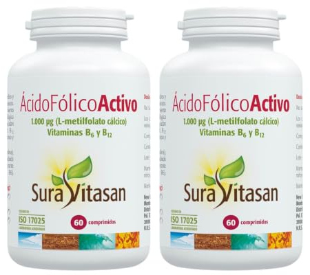 Ácido fólico 1000 ugActivo 60 comprimidos (Pack 2 u.)