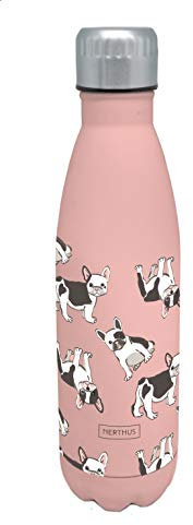 Nerthus Double wall flask for hot and cold liquids. BPA 500 ml stainless steel, with dogs design, Original