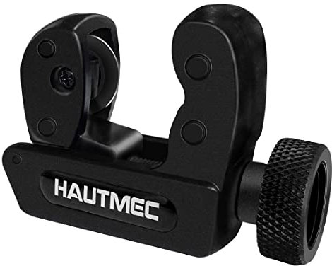 HAUTMEC Outil de coupe de tuyau en cuivre 3-30 mm (1/8 à 1-1/8), mini coupe-tube pour PVC, cuivre, aluminium et tube fin en acier inoxydable HT0133-TC