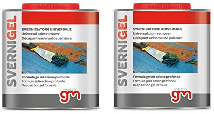 Magazzini GM, Sverniciatore Universale in Gel SVERNI GEL, Elimina Vernice da Ferro Legno Muro, essendo in gel non cola, Made in Italy, Efficace su Vari Strati, 750ml (3)