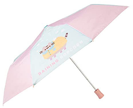 Grupo Erik Taschen Regenschirm Automatik Pusheen - Klein Regenschirm Kinder und Erwachsene - Taschenschirm Automatik