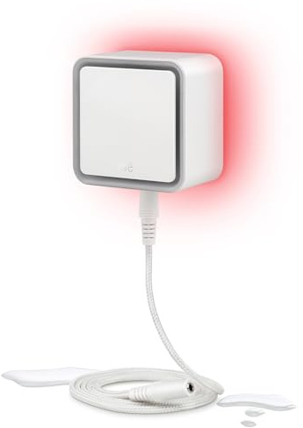 Eve Water Guard - Smart Home Water Leak Detector, 6.5 ft Sensing Cable, 100 dB Siren, (Apple HomeKit), App Notifications, Bluetooth, Thread