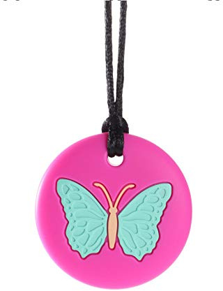 Collana sensoriale da masticare per bambini e adulti, giocattoli masticabili in silicone aiuti motori orali giocattoli per ragazzi e ragazze con autismo ADHD