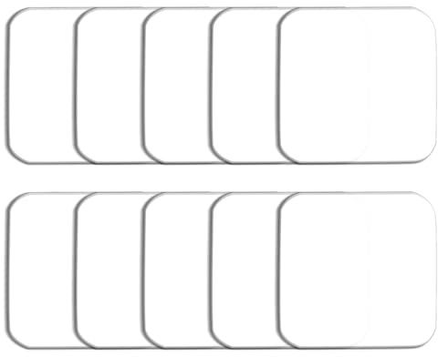 Wisafory Set med 10 stycken akrylglasplattor, akrylplattor, plexiglasbrickor, transparent plastplatta, fyrkantig, för gör-det-själv-projekt, fotoram, 10 x 10 x 0,5 cm