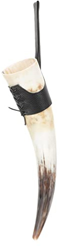 LABRIMP Viking Horn Mug Handgjord Dekorativ Öl Och Vinmugg Horn Slät Yta Hög Kvalitet För Inredning Och Samlingar