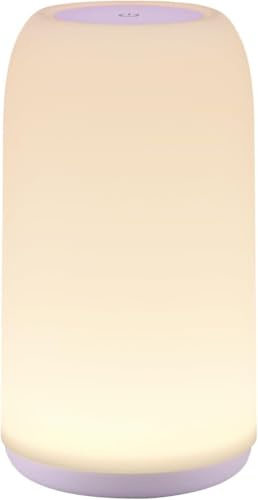 LED Tischlampe Kabellos, Nachttischlampe Dimmbar mit 256RGB Farben, Led Tischlampe Akku USB Aufladbar mit Memory Funktion, nachttischlampe touch Lampe de table de Außenlampenlampe Camping Licht