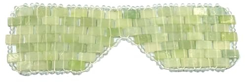 Masque De Jade En Pierre - Masque De Sommeil Jade, Masque De Jade Relaxant Et Refroidissant, Patch Pour Les Yeux De Jade, Masque Pour Les Yeux, Masque De Pierre Du Visage, Patch Pour Les Oc