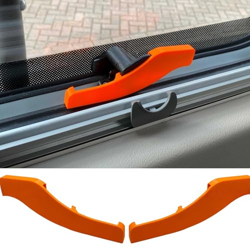 Bloqueo de ventana para autocaravanas, impresión 3D, naranja, protección antirrobo, bloqueo para palanca, autocaravana y ventana de caravana