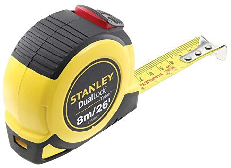 Stanley STHT36807-0 Dual Lock Tylon Pocket Tape 8m/26ft (Width 25mm), Others