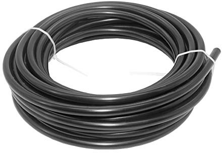 Beduan 4 mm OD Pneumatic Air Line Tubing Nylon Air Hose for Fluid Transfer or Air Brake System 32.8ft (Black)