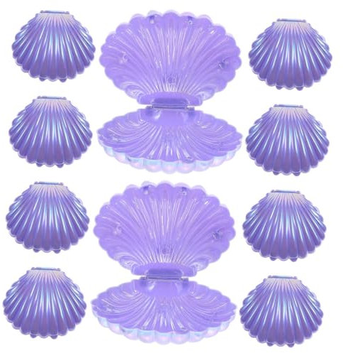 TOPBATHY 10piezas Cajas De Caracol Para Dulces y Joyas De Decoración Para Fiestas De Cumpleaños Bodas y Celebraciones