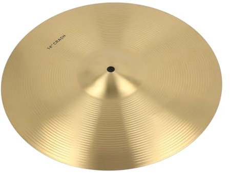 Crash-Becken, Messing-Crash-Becken, Knackiger Klang, Jazz-Drum-Becken, Geeignet für Professionelle Musik-Enthusiasten, Große Musikveranstaltungen, Studenten, Amateurspieler (14