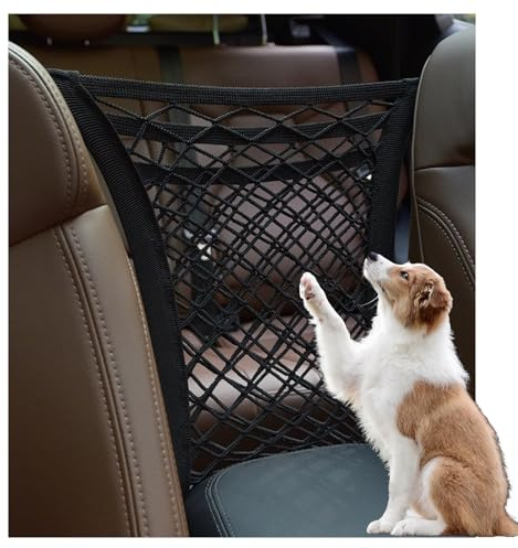 Rete di separazione retrattile per auto, rete a 3 strati, barriera per cani, gatti, animali e bambini