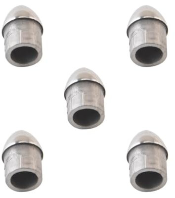 Timcryxient Juego de 5 accesorios de barandilla de barco resistentes para tubos de 7/8 pulgadas, tapa de inserción de hardware