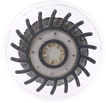 Alcachofa de ducha redonda con cambio automático de luz LED de 8 pulgadas, 7 colores, para cabezal de ducha de mano