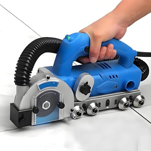 DNEPEI High-Power 1200W 9000RPM Tile Joint Opener and Grout Remover, with Diamond Blade for Precision Cleaning Between Ceramic Tiles, Bathroom and Kitchen Renovation Sawblade*1