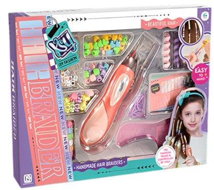 ZYOMVUN Set Capelli Bambina, Accessori Capelli Bambina Set, Fai da Te Intrecciando i Capelli Aiuto, per ragazze, Macchina per Intrecciare i Capelli, Kit Hair Bedazzler, per Bambine 4-10 Anni