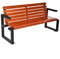 Gartenbank Holz Metall Parkbank Wetterfest Sitzbank Eisenbank Ruhebank Retro-Stil Gartenmöbel Bank Garten Park Balkon Innenhof Sitzgelegenheiten, Länge 120cm