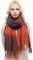 RIIQIICHY Schal Damen Winter Kariert Schals Tücher Winterschal Frauen Kuschelig XXL Pashmina Schal Herbst Dicker Schal mit Fransen
