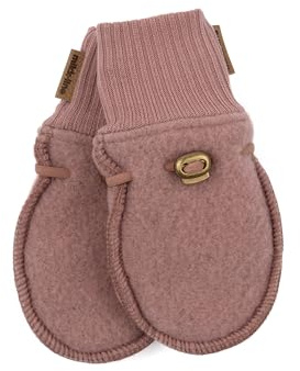 Mikk-line Wolle Handschuhe Baby 50/56 – Babyhandschuhe & Kinderhandschuhe In Burlwood – Fäustlinge Baby & Handschuhe Kinder Wolle – Aus warmer Merinowolle, Wasserabweisend & Atmungsaktiv