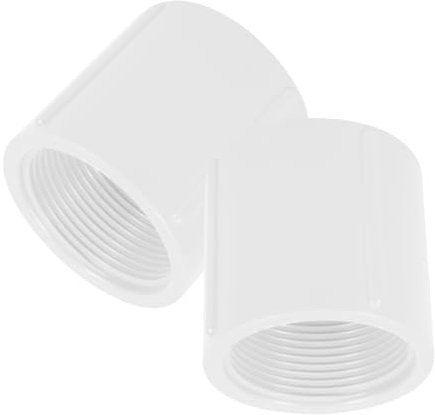 BAZEITFLOW 2pezzi Raccordo Filettato PVC per Sistemi Idrici Adattatore per Installazioni Pipeline Facile da Installare e Manutenere Resistente Sostanze Corrosive e Potabile
