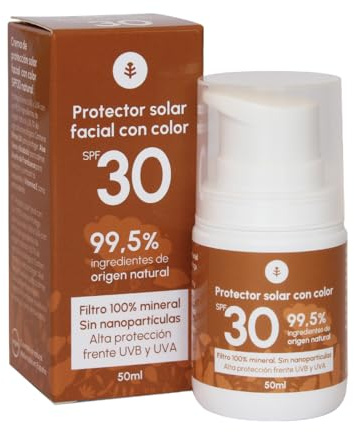 PLANETA HUERTO | Crema Solar Mineral SPF30, Protección Solar Natural con Filtro 100% Mineral, Sin Nanopartículas, Con Aloe Vera - Crema Solar Apta para Rostro y Cuerpo, Vegana y Ecológica
