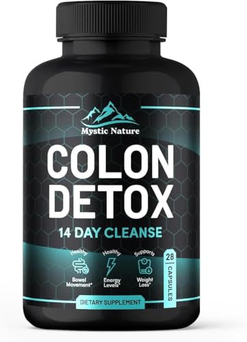 Colon Cleanse Rapid 14 Day Detox Supplement for Men & Women | 28 High Strength Capsules | Eliminates Toxins, Promotes Gut Health | Non GMO Gut Cleanse
