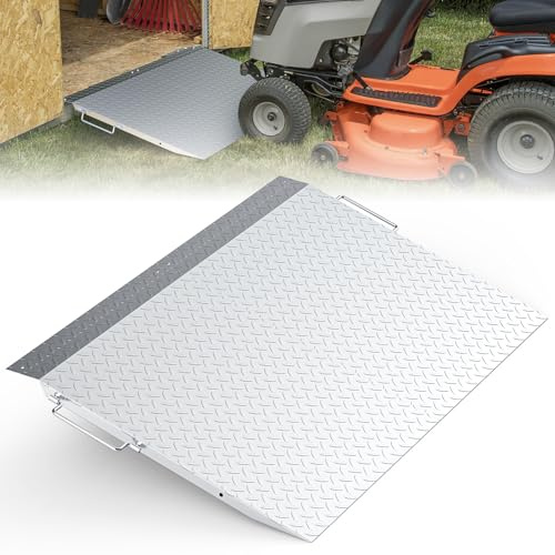 Upgraded Shed Ramp for Riding Mower 2PCS, 29 Lx48 W Anti-Slip Loading Ramps for Lawn Mowers,Pickup Trucks,Garage Threshold Doorway Tractor,Snow Blower,Garden Cart, 1500lbs Capacity