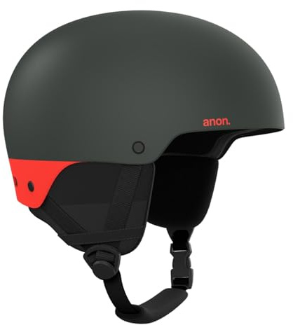 Burton Anon Raider 3 Fiesta Red Hombre – Casco de esquí – Nieve – Talla m – Rojo