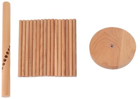 Secador de Pasta Plegable de Madera, Soporte para Secar Espaguetis con 18 Barras, Rack para Pasta y Tallarines - Diseño Compacto, Fácil de Montar y Limpiar