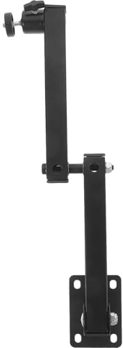 EXAOMBLE Supporto da Parete per Videoproiettore in Acciaio Inossidabile Nero, Resistente e Salvaspazio, per Uso Domestico come Regalo per Inaugurazione Casa