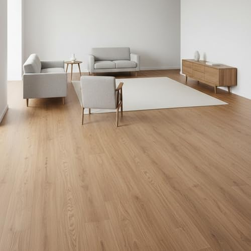 Suelo vinílico SPC click 5 mm efecto madera Roble Dorado (2,21 m²) - ISOVEX