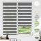 HOMEDEMO Doppelrollo Klemmfix ohne Bohren & mit Bohren, Rollos für Fenster und Tür, Anthrazit, 65x150cm(BxH), Duo Rollo Klemmrollo lichtdurchlässig, Fensterrollo Sichtschutz