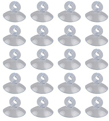 HALJIA Lot de 20 ventouses en plastique pour aquarium - Pour tuyau d'air de 4/6 mm