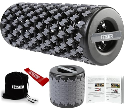 Collapsible Foam Roller for Exercise and Recovery (13 Inches), Easily Portable at 5.5 inches (Gray)