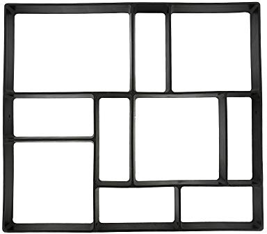Path Maker Mould Irregular Reusable Paving Pavement Concrete Mould Stepping Stone Mold Paving Slab Concrete Mold for Pavement Driveway Patio Garden Road Floor(B)