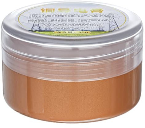 Grasa de cobre, grasa dieléctrica, grasa de contacto eléctrico de alta temperatura, 30 g, tiene una excelente adherencia que evita el desgaste y las mordeduras, grasa dieléctrica para construcción