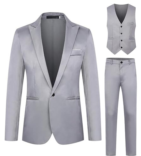 Abito Uomo Vita Alta Sposo Moderno Abito Uomo Matrimonio Completo Uomo Grigio Scuro Tute Termiche Uomo Vesto Comodo Uomo Tuta Uomo Jogging Abito Uomo Lana Estiva Abito Uomo Leggero Tuta Slim Uomo