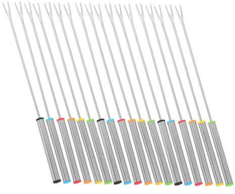 Alipis 18 pollici Forchette Fonduta Acciaio Inossidabile per Dessert e Frutta Design e Resistente al Calore per Cioccolato e Barbecue Facili da